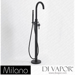 Milano BT0078BL Nero Modern Freestanding Bath Shower Mixer Tap Black Spare Parts