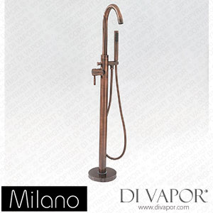 Milano BT0078OR Eris Modern Freestanding Bath Shower Mixer Tap Copper Spare Parts