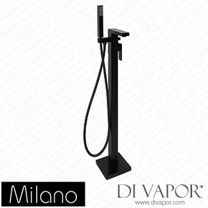 Milano BT0088BL Preto Modern Freestanding Bath Shower Mixer Tap Black Spare Parts