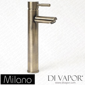 Milano BT0091AB Clarus Modern High Rise Mono Basin Mixer Tap Brushed Brass Spare Parts