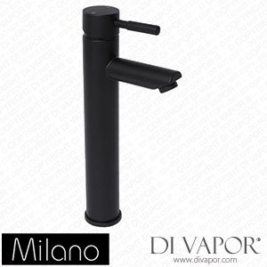 Milano BT0091BL Nero High Rise Basin Mixer Tap Black Spare Parts