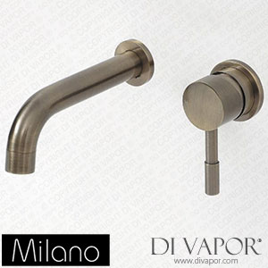 Milano BT0117AB Aurum Modern Basin Mixer Tap Dark Brushed Metallic Gold Spare Parts