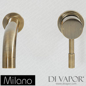 Milano BT0117ABN Monet Modern Basin Mixer Tap Antique Brass Spare Parts