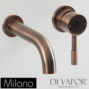 Milano BT0117OR Eris Modern Basin Mixer Tap Copper Spare Parts