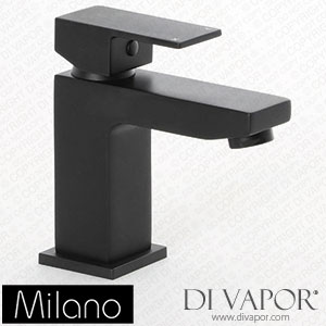 Milano BT0281BL Preto Modern Mono Basin Mixer Tap Black Spare Parts