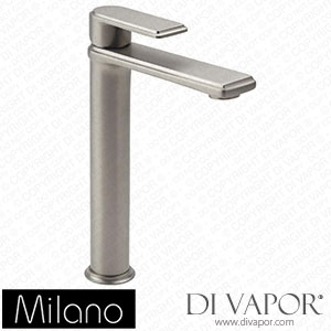 Milano BT0341N Ashurst Modern High Rise Mono Basin Mixer Tap Brushed Nickel Spare Parts