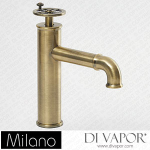 Milano BT0501AB Zandra Industrial Style Basin Mixer Tap Brushed Gold Spare Parts