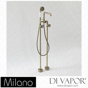 Milano BT0508AB Zandra Industrial Style Freestanding Bath Shower Mixer Tap Brushed Gold Spare Parts