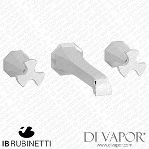 IB Rubinetti BT306CC Belmondo + Belmondo Elle Wall Mounted Widespread Tap Tap Spare Parts