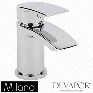 Milano BTB020 Irwell White Modern Round Wall Hung Corner Basin with Mono Mixer Tap Spare Parts