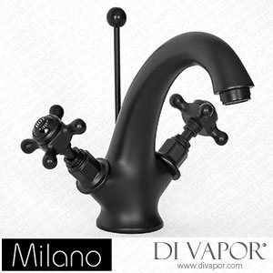 Milano BTE001BLX Elizabeth Traditional Crosshead Mono Basin Mixer Tap Black Spare Parts