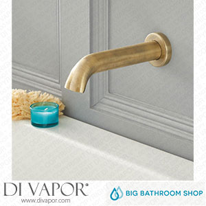 Big Bathroom Shop BTE0030AB Milano Elizabeth - Traditional Wall Mounted Bath Spout - Brushed Gold Spare Parts