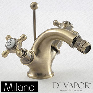 Milano BTE006ABX Elizabeth Traditional Crosshead Mono Bidet Mixer Tap Brushed Gold Spare Parts