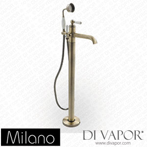 Milano BTE008ABL Elizabeth Traditional Freestanding Mono Bath Shower Mixer Tap Brushed Gold Spare Parts