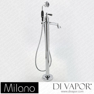 Milano BTE008CBL Elizabeth Traditional Freestanding Mono Bath Shower Mixer Tap Chrome and Black Spare Parts