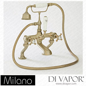 Milano BTE103ABX Elizabeth Traditional Bath Shower Mixer Tap Brushed Gold Spare Parts