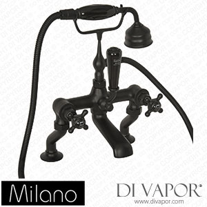 Milano BTE103BLX Elizabeth Traditional Bath Shower Mixer Tap Black Spare Parts