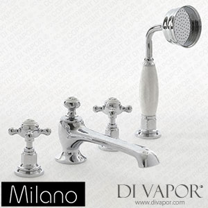 Milano BTE109CH Elizabeth Traditional 4 Hole Bath Shower Mixer Tap Spare Parts