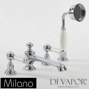 Milano BTE109LV Elizabeth Traditional Lever 4 Hole Bath Shower Mixer Tap Spare Parts