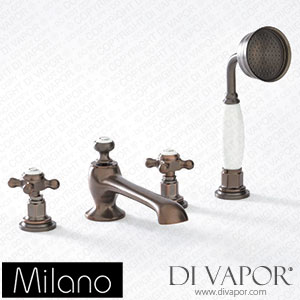 Milano BTE109ORX Elizabeth Traditional 4 Hole Bath Shower Mixer Tap Bronze Spare Parts