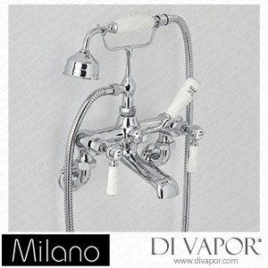 Milano BTE113LV Elizabeth Traditional Wall Lever Bath Shower Mixer Tap Spare Parts