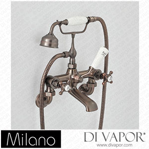 Milano BTE113ORX Elizabeth Traditional Wall Bath Shower Mixer Tap Bronze Spare Parts