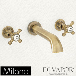 Milano BTE117ABX Elizabeth Traditional Crosshead Basin Mixer Tap Brushed Gold Spare Parts