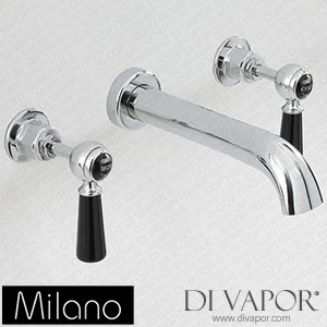 Milano BTE117CBL Elizabeth Traditional Lever Basin Mixer Tap Chrome and Black Spare Parts