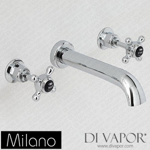 Milano BTE117CBX Elizabeth Traditional Crosshead Basin Mixer Tap Chrome and Black Spare Parts