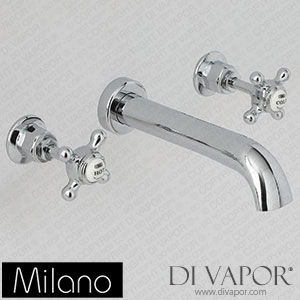 Milano BTE117CWX Elizabeth Traditional Crosshead Basin Mixer Tap Chrome and White Spare Parts