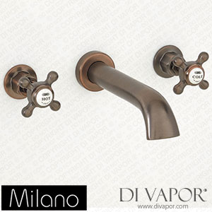 Milano BTE117ORX Elizabeth Traditional Crosshead Basin Mixer Tap Bronze Spare Parts