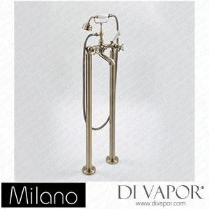 Milano BTE123ABX Elizabeth Traditional Freestanding Bath Shower Mixer Tap Brushed Gold Spare Parts