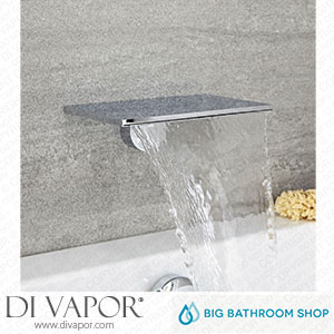 Big Bathroom Shop BTWF001 Milano Blade - Modern Wall Mounted Waterfall Bath Filler Spout - Chrome Spare Parts