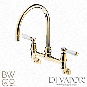 Barber Wilsons 2010 Wall Mounted Kitchen Mixer Tap with Swivel Swan Neck Spout Spare Parts