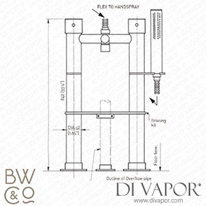 Barber Wilsons Q2-3425/42 Q Floorstanding Bath Shower Mixer Spare Parts