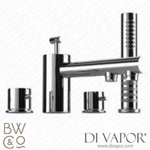 Barber Wilsons Q2-3484L SET Q2 Concealed 3 Hole Deck Bath Filler with Shower Spare Parts