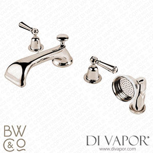 Barber Wilsons RML3484-19 1900 Regent Metal Lever Roman Bath Tap Set with Spout Diverter and Spray Spare Parts