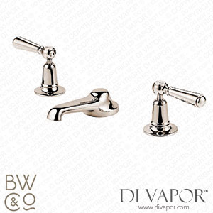 Barber Wilsons RML6452-19 1900 Regent Metal Lever Widespread Tap with 4 1/2 Inch Spout and Plug and Chain Spare Parts