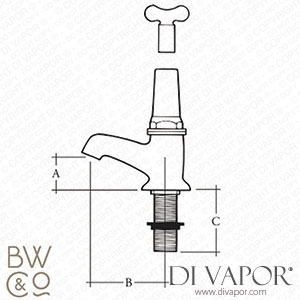 Barber Wilsons SLSK109 Pillar Valve with Key Spare Parts