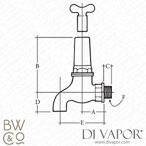 Barber Wilsons SLSK254 Bibcock with Key Spare Parts