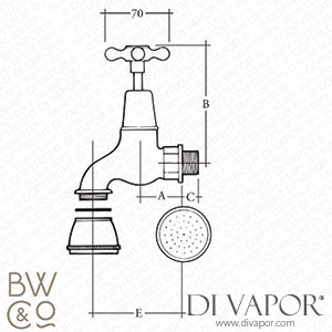 Barber Wilsons SX250 Bibcock with Spray Spare Parts