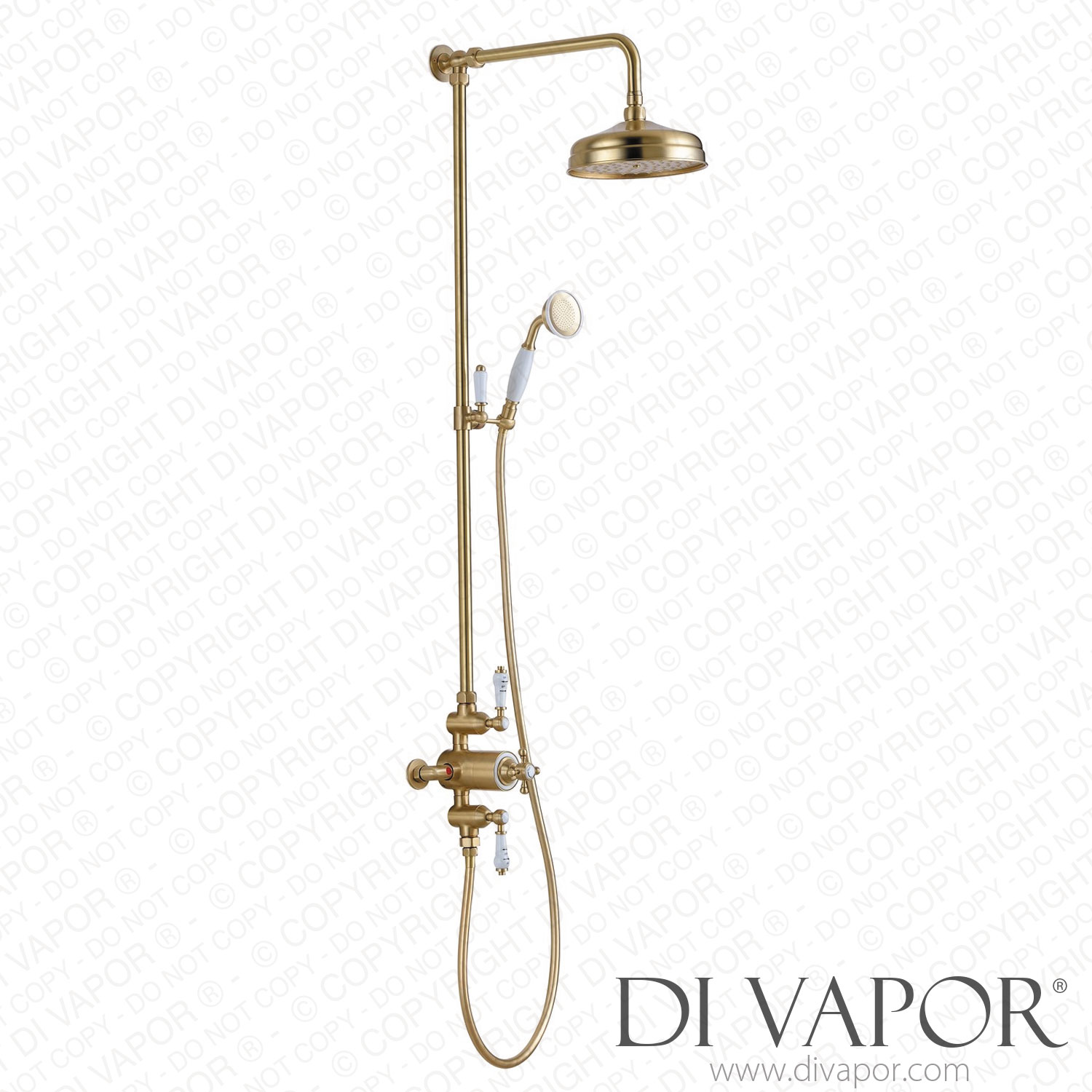 Better Bathrooms BeBa_27757 Brushed Brass Traditional Thermostatic ...