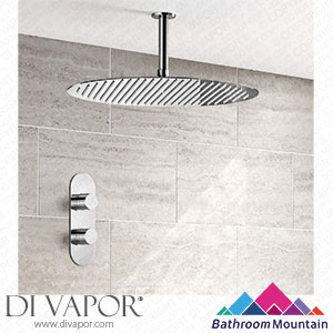 Bathroom Mountain C27018 Ballina Premium Ceiling Chrome Round Thermostatic Shower Set - 400mm Head Spare Parts