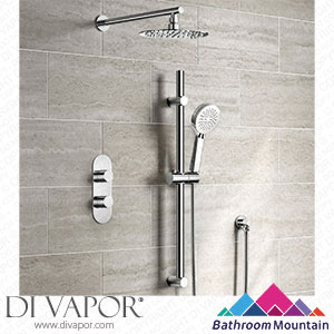 Bathroom Mountain C27020 Ballina Premium Chrome Round Thermostatic Shower Set - 200mm Head & Slider Hand Shower Spare Parts