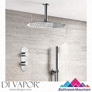 Bathroom Mountain C27022 Ballina Premium Ceiling Chrome Round Thermostatic Shower Set - 300mm Head & Hand Shower Spare Parts