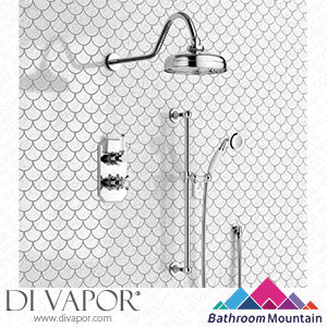 Bathroom Mountain C27052 Shannon Premium Traditional Thermostatic Shower Set - 200mm Head & Slider Shower Spare Parts