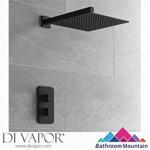 Bathroom Mountain C27063 Galway Premium Matt Black Square Thermostatic Shower Set - 300mm Head Spare Parts