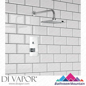 Bathroom Mountain C27084 Chrome Square Push Button Thermostatic Shower Set Spare Parts