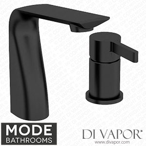 Mode Bathrooms CALA005BK Calatrava Matt Black 2 Tap Hole Bath Mixer Tap Spare Parts