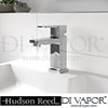 Hudson Reed Camber Basin Mixer Tap With Push Button Waste CAM305